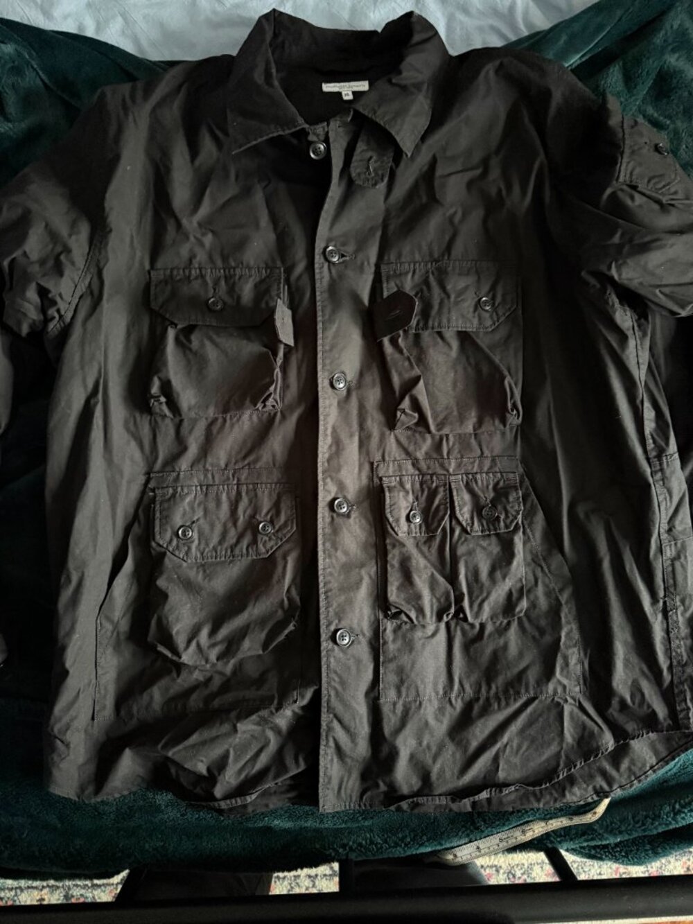 Engineered Garments Pocketed Overshirt - Black - Size XL